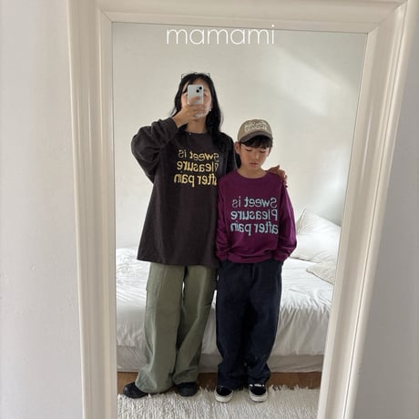 mamami/32. sweat letter T-shirt FREE