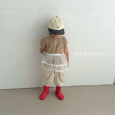 mamami/71. collar T-shirt XS-JS