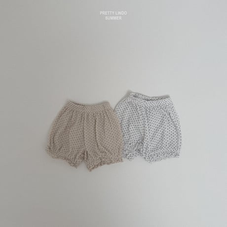 lindo/23. dot fril shorts  XS-XL