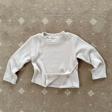 melikey/20. oblique button T-shirt JS-JM