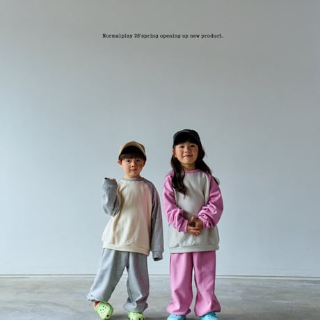 normalplay/90. daily raglan updown ( season plan ) set 12M-XL