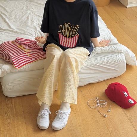 ninibello/133. adult ) potato half t T-shirt FREE