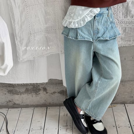 poisson/57. plitch denim skirt JS-JM