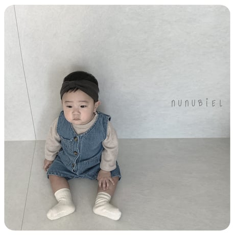 nunubiel/9. denim romper S-L