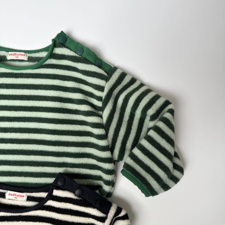 andbutter/52. Soft Stripe Fleece Tee XS-XL