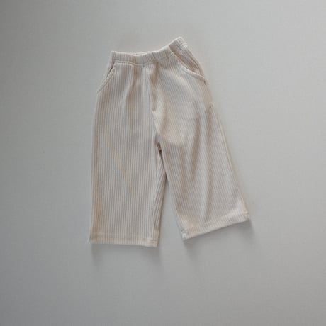 thebeige/24. SS Ribbed wide pants XXS-L