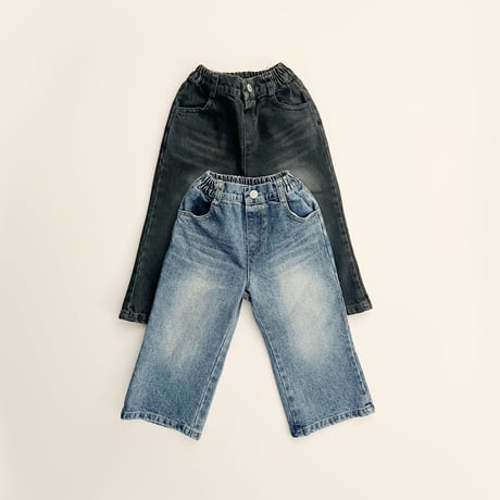 fromi/9. wide flare denim pants S-XL