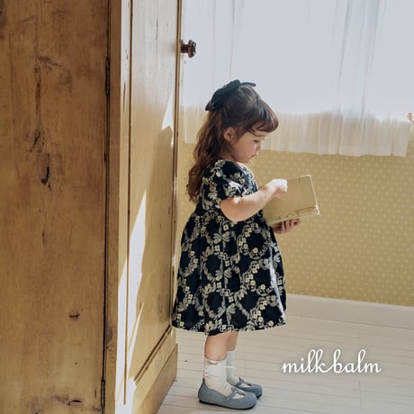 milkbalm/16. rosa embroidery one-piece XS-XL