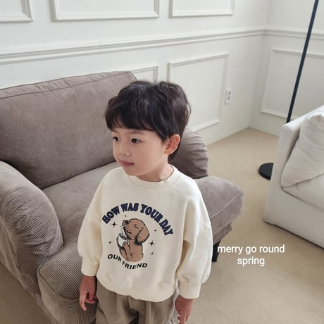 merrygoround/38. friend man-to-man XS-2XL