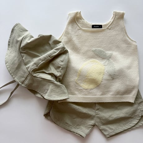 aosta/19. Knit Fruit Vest S(1-2Y)-L(3-5Y)