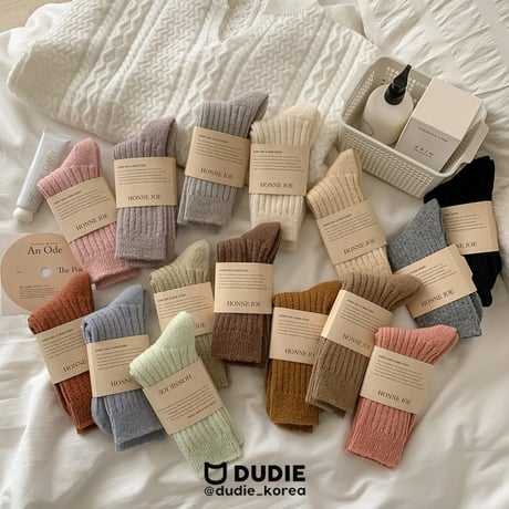 dudie/42. basic wool socks FREE(24cm)
