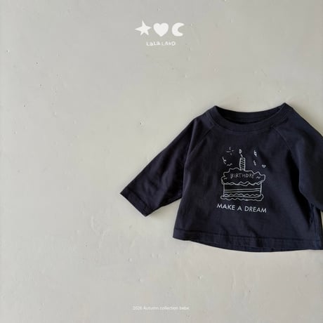 lalaland/56. b happy raglan T-shirt 6M-18M