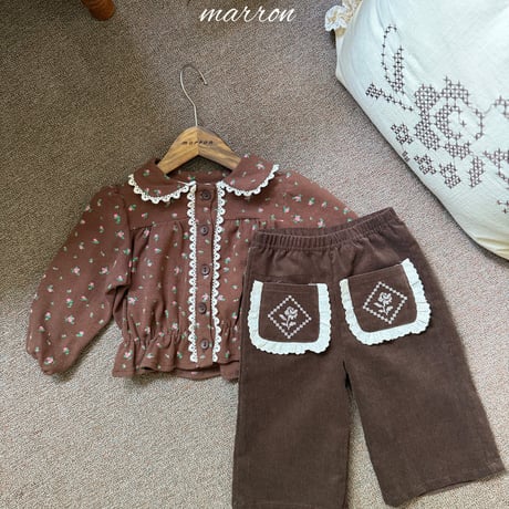 marron/33. sharon blouse XS-L