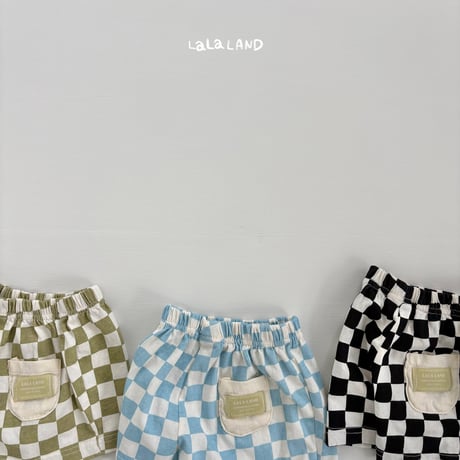 lalaland/49. checker board half pants 6M-18M