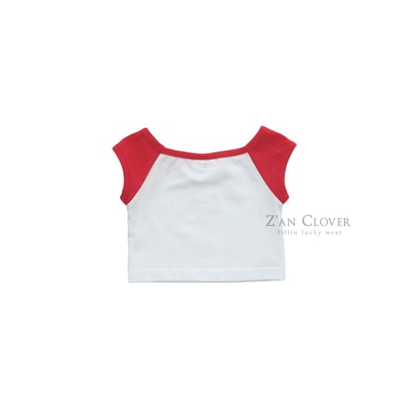 zanclover/63. 15 two color crop T-shirt 3-11