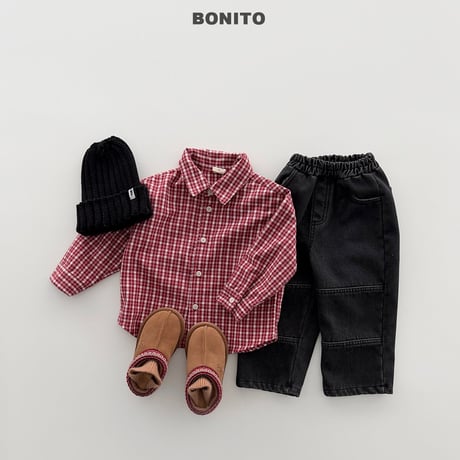 bonito/62. gimo check shirt 12M-XL