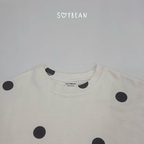 soybean/56. plan ) dot big box T-shirt JS-JM