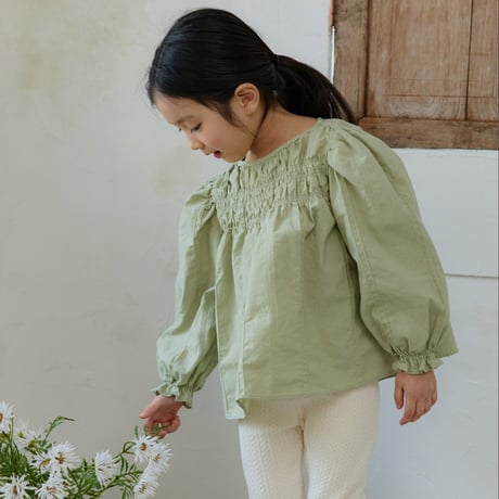 monatelier/23. shirring blouse S-2XL