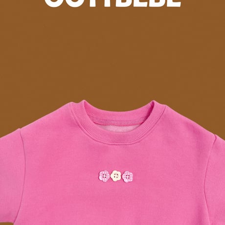 oottbebe/40. peuty button updown set XS(0-1Y)-XL(4-5Y)