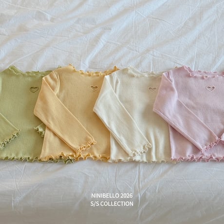 ninibello/8. heart punching ailet T-shirt XS-XL