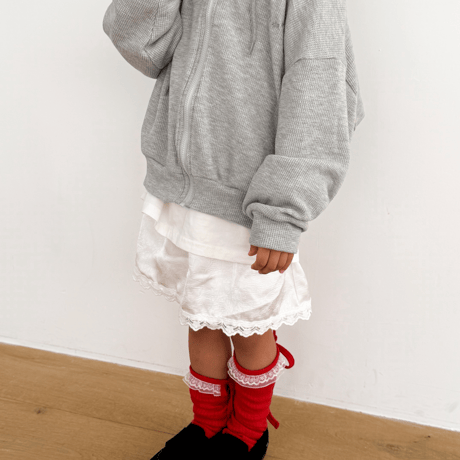 plain/16. plain lace socks FREE