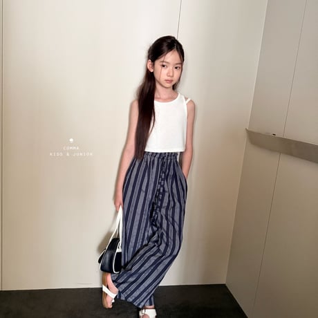 comma/223. crop two line sleeveless 110-130