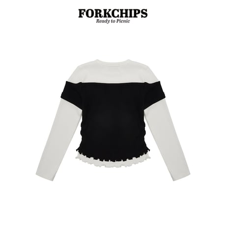 forkchips/21. shine rayerd T-shirt M-XL