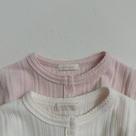 minirobe/6. Eyelet Cardigan  S-XL