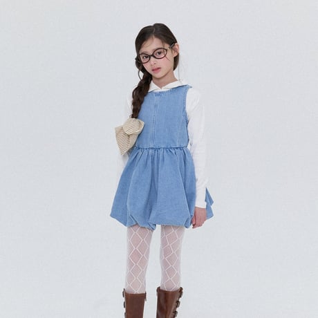 forkchips/76. baby denim one-piece M-XL