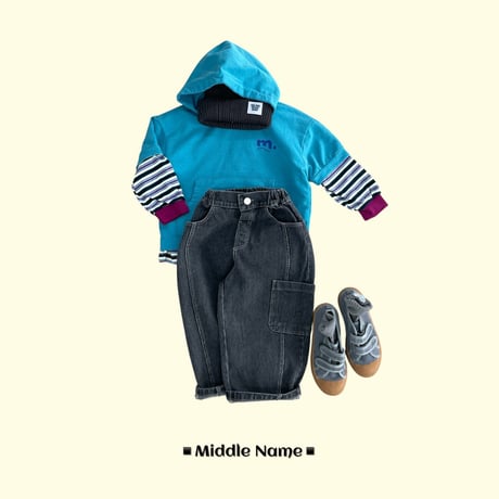 middlename/20. rayerd hood T-shirt JS-JM