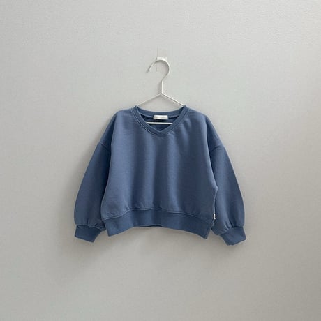minirobe/16.  Low V-Neck Sweatshirt  S-XL