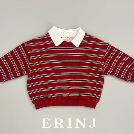 erinj/15. popcorn collar man-to-man S-XL
