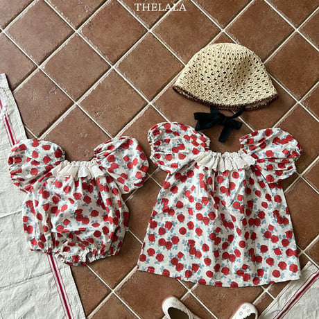 thelala/58. rose one-piece XS-XL