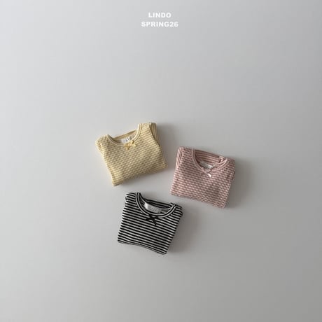 lindo/65. mini ribbon T-shirt XS-XL