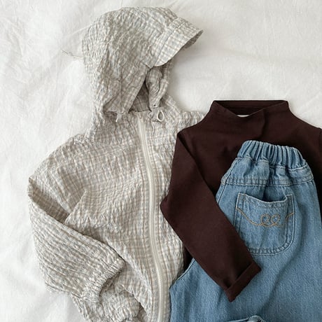 minirobe/9. Stitch Denim Jogger Pants S-XL