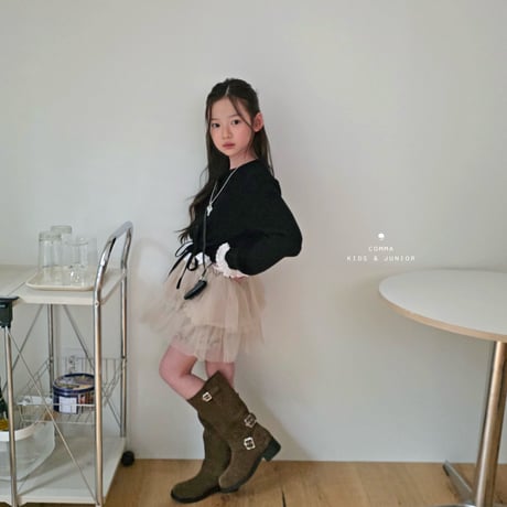 comma/126. fril cardigan 160-170