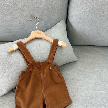 monbebe/21. royal corduroy overalls p  S(1-2Y)-XL(7-8Y)