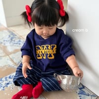 creambbang/18. new york peach embroidery T-shirt XXS-JS