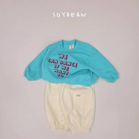 soybean/45. embroidery lettering man-to-man JS-JM