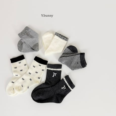vbunny/55. riri socks set M(130-150)-XL(180-210)