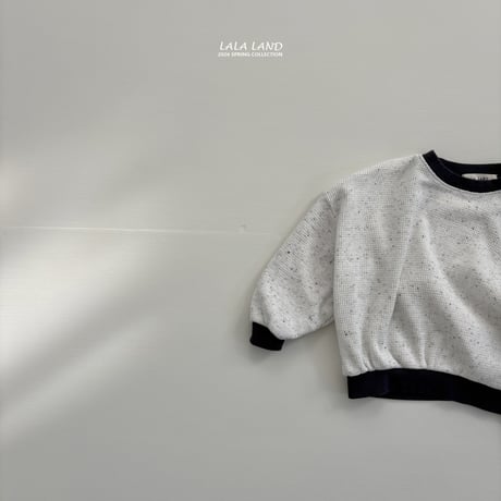 lalaland/18. waffle two color man-to-man XS-XL