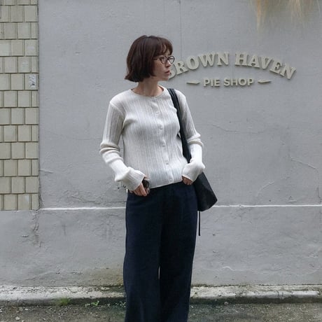 digreen/50. wiggly rib cardigan. (mom) FREE
