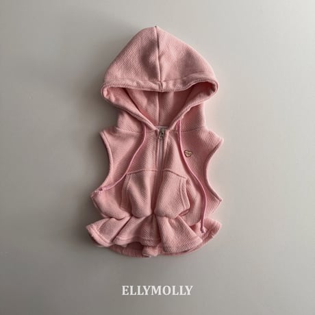 ellymolly/93. flare hood vest 5-11