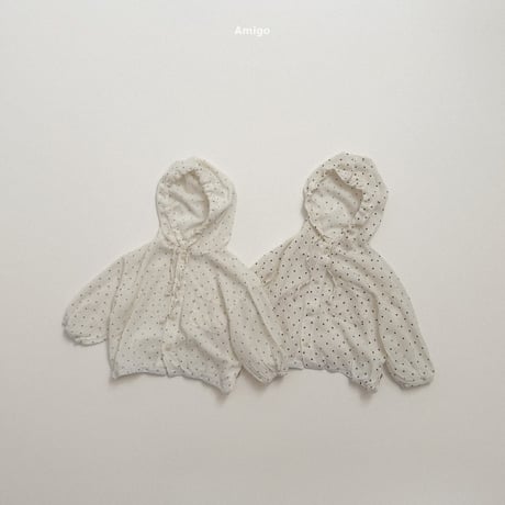 amigo/11. ripple hood shirt XS-XL