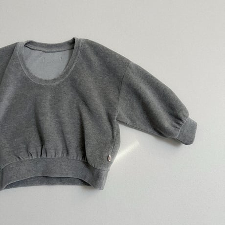 minirobe/2. Velour U-Neck Sweatshirt  S-XL