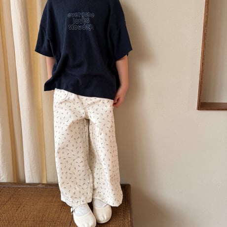 minibonbon/78. waffle half t T-shirt JS-JL