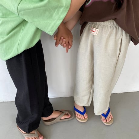 mikki/94. knee anna coming linen pants ADULT