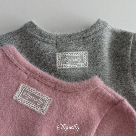 ellymolly/90. snow flower fril cardigan 3-11