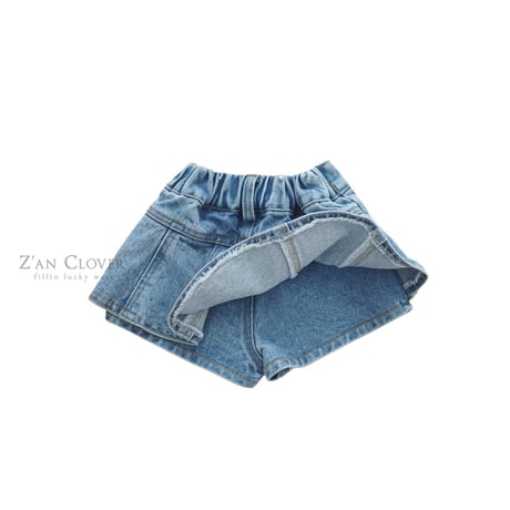 zanclover/32. flare shorts denim 13-19