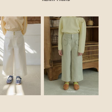 monatelier/5. heart pants S-2XL